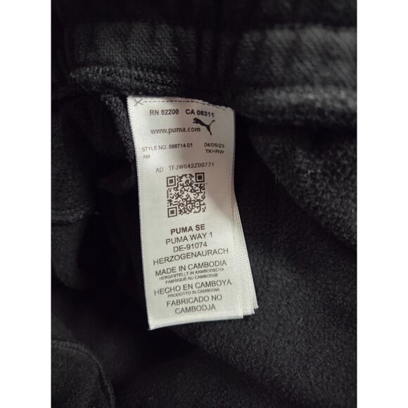 PUMA Essentials Logo Sweatpants Black Casual Athletic Bottoms Joggers XXL - Picture 6 of 8